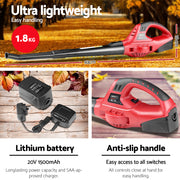 Giantz 20V Cordless Leaf Blower Garden Lithium Electric Battery Nozzles 2-Speed LB-20V-HAND-RD