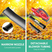 Giantz 20V Cordless Leaf Blower Garden Lithium Electric Battery Nozzles 2-Speed LB-20V-HAND-RD