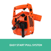 Giantz 25.4cc Petrol Leaf Blower Vacuum 2-in-1 Garden Vac Mulcher Blower Orange LB-BNV-26CC-OG