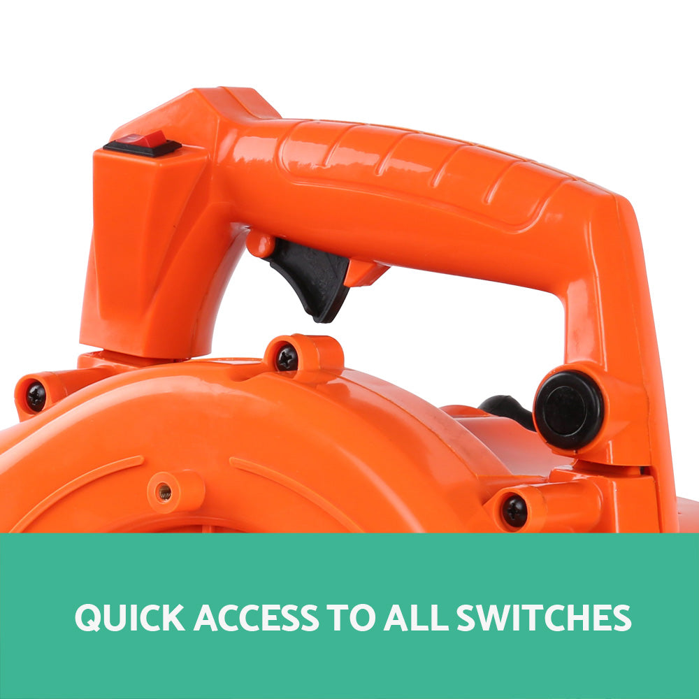 Giantz 25.4cc Petrol Leaf Blower Vacuum 2-in-1 Garden Vac Mulcher Blower Orange LB-BNV-26CC-OG