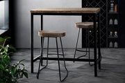 Artiss Vintage Industrial High Bar Table for Stool Kitchen Cafe Desk Dark Brown LC-BAR-TAB-ALEX-DARK-BR