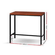 Artiss Alex Bar Table 100CM Rectangular LC-BAR-TAB-ALEX-WAL