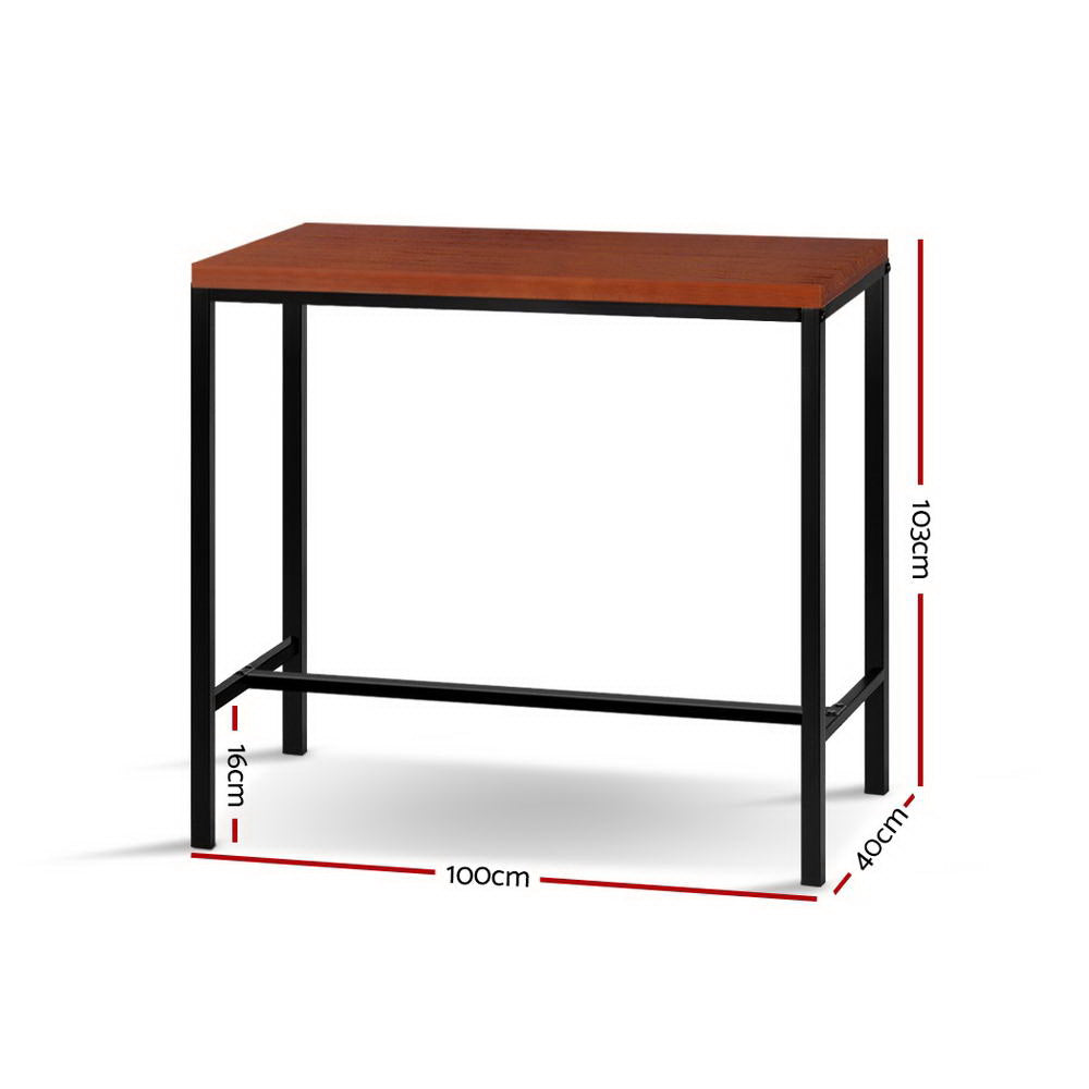 Artiss Alex Bar Table 100CM Rectangular LC-BAR-TAB-ALEX-WAL