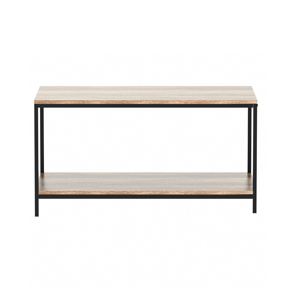 Artiss Coffee Table Rectangular 93CM Walnut Olin LC-FURNI-COF01-WD