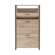 Artiss Shoe Rack Cabinet Adjustable Shelves 24 Pairs Tim LC-FURNI-SHOE01-WD