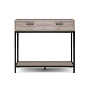 Artiss Hallway Console Table Hall Side Entry Display Desk Drawer Storage Oak LC-FURNI-SIDE01-OAK