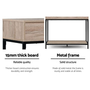 Artiss Hallway Console Table Hall Side Entry Display Desk Drawer Storage Oak LC-FURNI-SIDE01-OAK