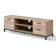Artiss TV Cabinet Entertainment Unit 132cm Pine Tania LC-FURNI-TV01-OAK-AB