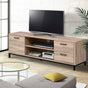 Artiss TV Cabinet Entertainment Unit 132cm Pine Tania LC-FURNI-TV01-OAK-AB