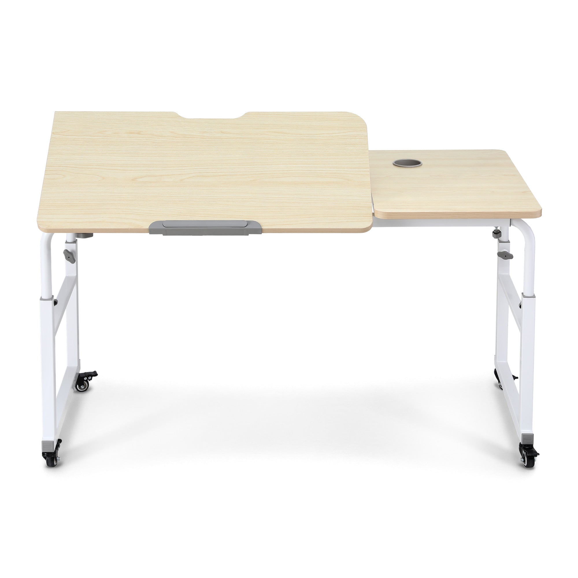Artiss Mobile Laptop Desk Overbed Table Adjustable Computer Stand Bedside Cart LD-FWS10-2-MA