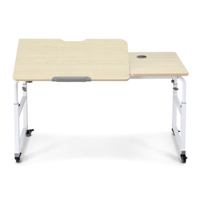 Artiss Mobile Laptop Desk Overbed Table Adjustable Computer Stand Bedside Cart LD-FWS10-2-MA