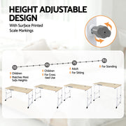 Artiss Mobile Laptop Desk Overbed Table Adjustable Computer Stand Bedside Cart LD-FWS10-2-MA