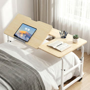 Artiss Mobile Laptop Desk Overbed Table Adjustable Computer Stand Bedside Cart LD-FWS10-2-MA