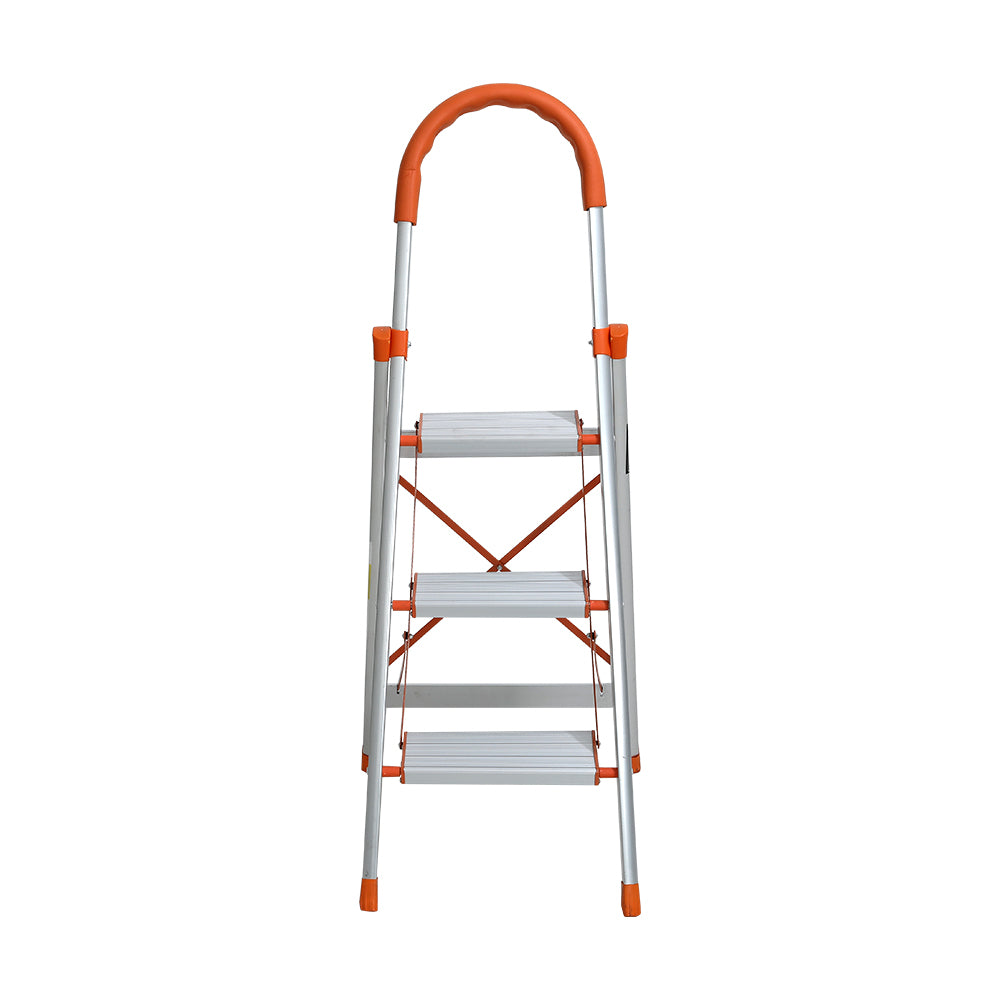 Giantz 3 Step Ladder Multi-Purpose Folding Aluminium Light Weight Non Slip Platform LD-H-ALU-3STEP-OS