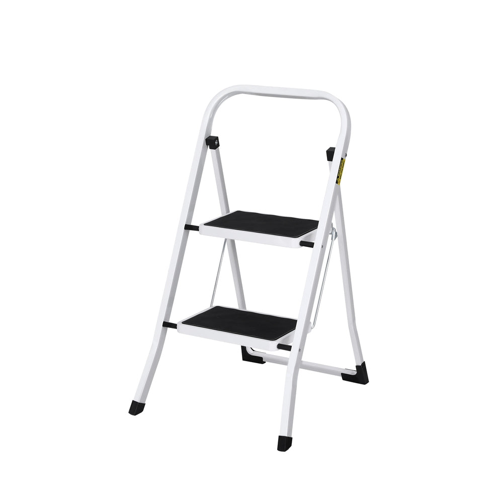 Giantz 2 Step Ladder Multi-Purpose Folding Steel Light Weight Platform LD-STEEL-2STEP