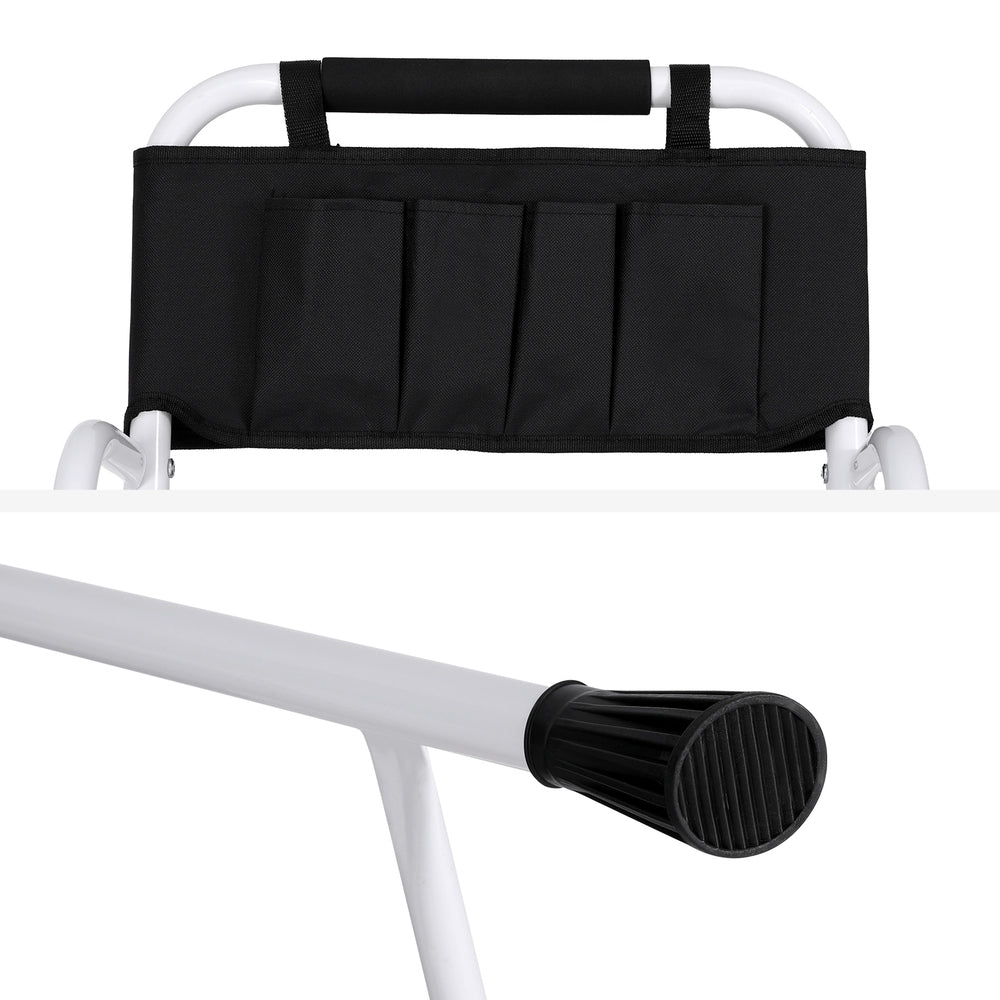 Giantz 4 Step Ladder Multi-Purpose Folding Steel Platform Tool Bag Handrails LD-STEEL-4STEP-TB
