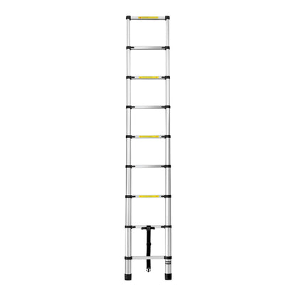 Giantz 2.6M Telescopic Ladder Aluminium Extension Extendable Steps Adjustable Height LD-TLCP-ALU-S-2.6M