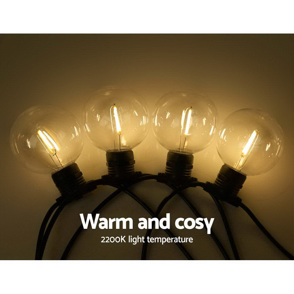 Jingle Jollys 77m LED Festoon Lights Sting Lighting Kits Wedding Outdoor Party LIGHT-B-G80-80-WW