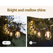 19m Festoon Lights Christmas Fairy String Lights Outdoor Party Garden Decor LIGHT-B-S14-PL-20-WW