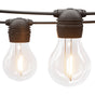 17m Solar Festoon Lights Outdoor LED String Light Christmas Decorations 2pcs LIGHT-B-SOLAR-A19-15-WWX2