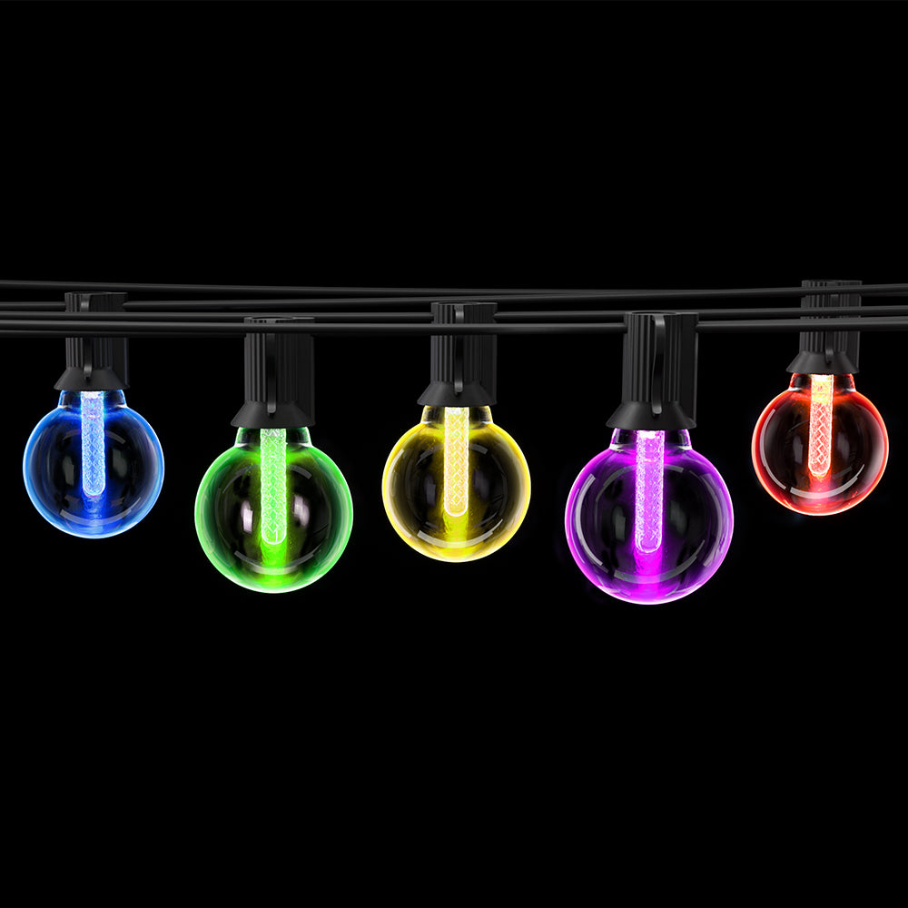 Gardeon Smart Festoon Lights Outdoor Waterproof RGB LED String Light WiFi APP LIGHT-RGB-G40-15-MC