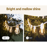 59M LED Festoon Light Outdoor String Light Christmas Wedding Party Decorations LIGHT-WC-B-S14-60-WW