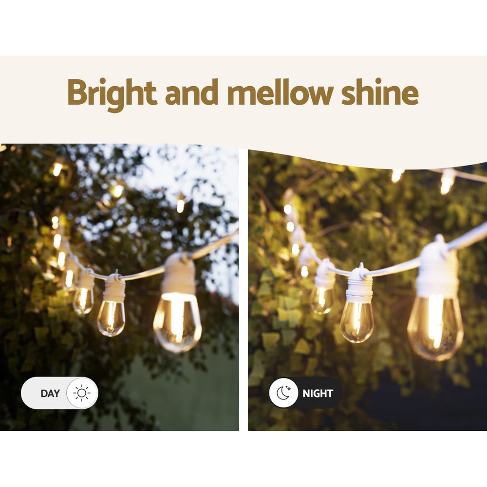 86M LED Festoon Light Outdoor String Light Christmas Wedding Party Decorations LIGHT-WC-B-S14-90-WW