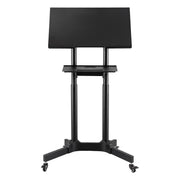 Artiss Mobile Lectern Stand, Adjustable Sit-to-Stand Presentation Podium w/ Wheels Black