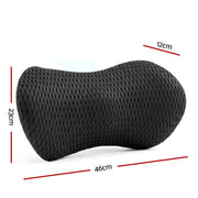 Artiss Lumbar Support Pillow for Office Chair and Car Ergonomic Memory Foam Lumbar Pillow for Lower Back, Breathable Back Support Pillow for Car Seat, Bed and Recliner