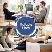 Artiss Lumbar Support Pillow for Office Chair and Car Ergonomic Memory Foam Lumbar Pillow for Lower Back, Breathable Back Support Pillow for Car Seat, Bed and Recliner