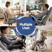 Artiss Ergonomic Seat Cushion with Lumbar Support for Office Chair, Memory Foam Coccyx and Lumbar Support Pad for Car Office Wheelchair Home