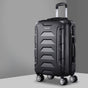 Wanderlite 20 Inch Luggage with Zipper Lock Travel Suitcase Carry On Hard Shell Luggage Case Black LUG-ABS-BOS-20-BK
