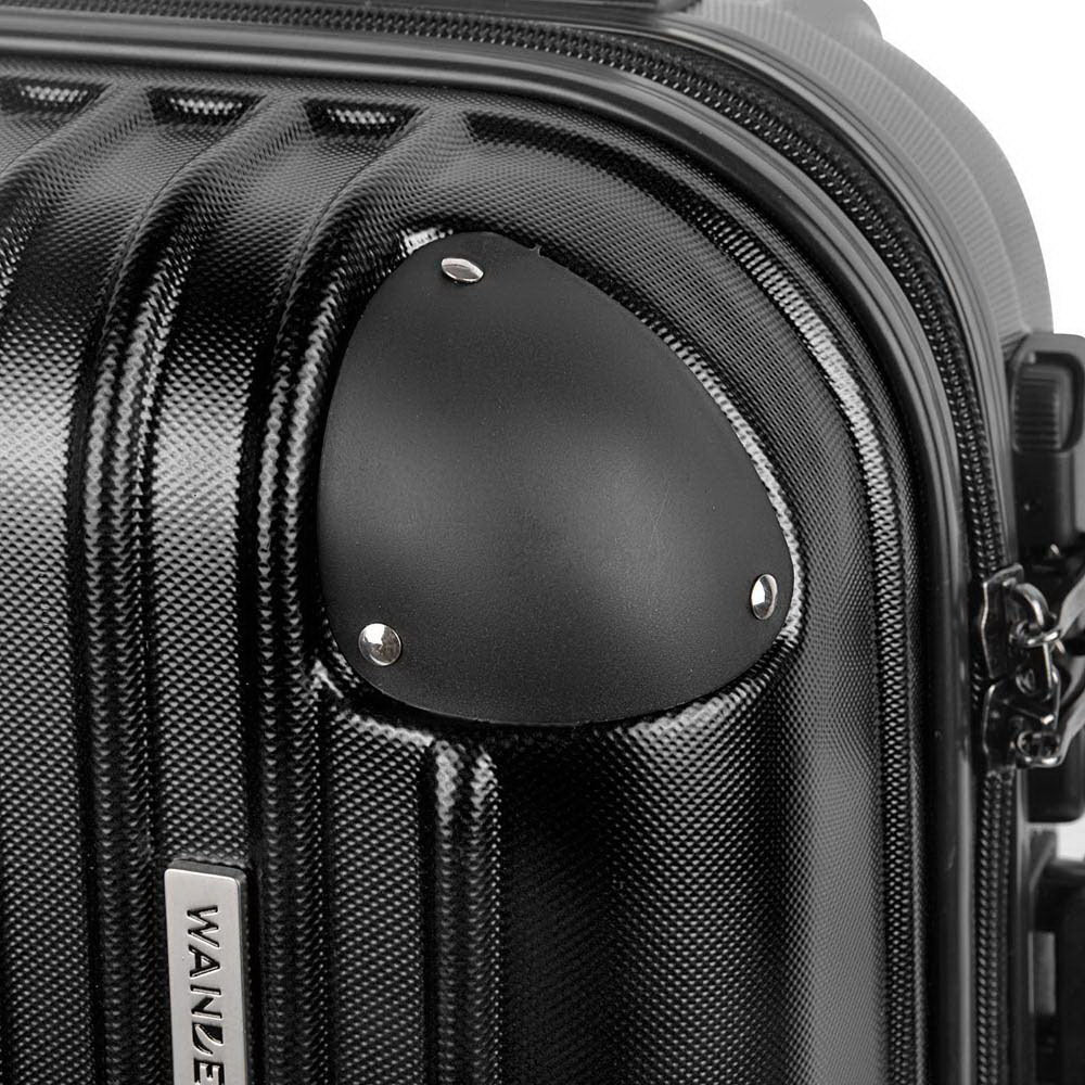 Wanderlite 28 Inch Luggage with TSA Lock Spinner Carry On Hard Shell Travel Suitcase Luggage Case Black LUG-ABS-CLA-28-BK