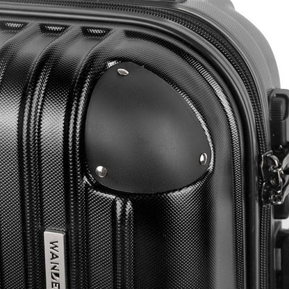 Wanderlite 28 Inch Luggage with TSA Lock Spinner Carry On Hard Shell Travel Suitcase Luggage Case Black LUG-ABS-CLA-28-BK