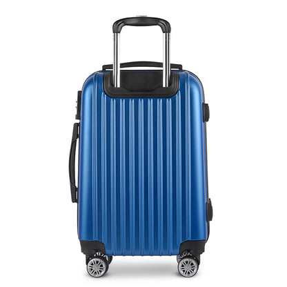 Wanderlite 28 Inch Luggage with TSA Lock Spinner Carry On Hard Shell Travel Suitcase Luggage Case Blue LUG-ABS-CLA-28-BU