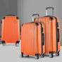 Wanderlite 20-24-28 Inch Luggage 3Set with TSA Lock Spinner Carry On Hard Shell Travel Suitcase Luggage Case LUG-ABS-CLA-3SET-OR