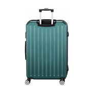 Wanderlite 28-inch Luggage Set with TSA LockABS Hard Shell Travel Suitcase Organiser Luggage Case Atrovirens LUG-ABS-DM-28-AR