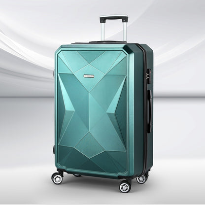 Wanderlite 28-inch Luggage Set with TSA LockABS Hard Shell Travel Suitcase Organiser Luggage Case Atrovirens LUG-ABS-DM-28-AR