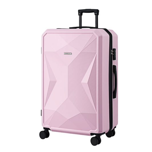 Wanderlite 28" Luggage Suitcase Trolley Travel Lightweight TSA Hardshell Pink LUG-ABS-DM-28-PK