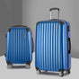 Wanderlite 2 Set Luggage 20-28 Inch with Zipper Lock Carry On Hard Shell Travel Suitcase Luggage Case Blue LUG-ABS-ECO-2SET-BU