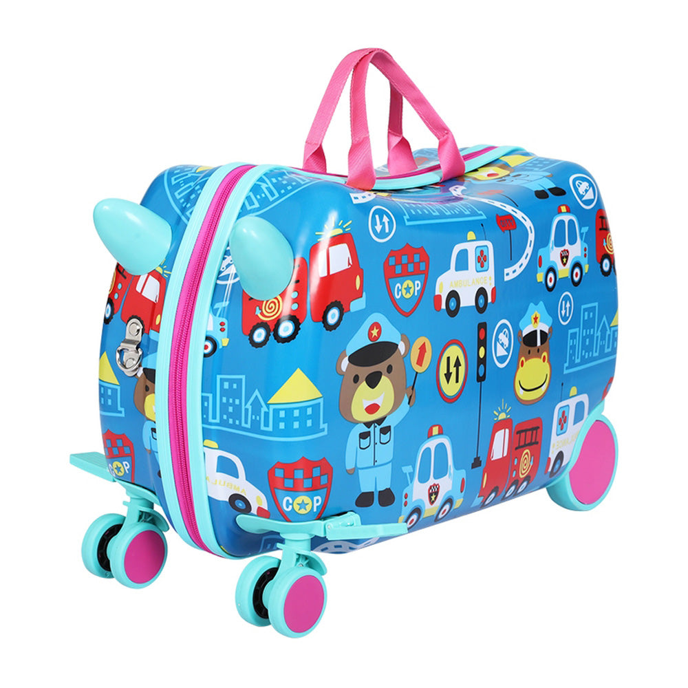 Wanderlite 17" Kids Ride On Luggage Children Suitcase Trolley Travel Car LUG-ABS-KIDS-CAR