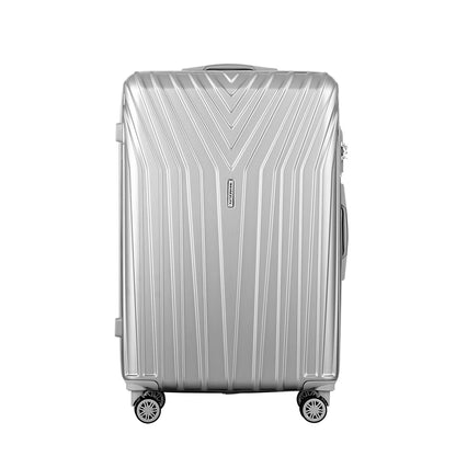Wanderlite 3 Set Luggage 20-24-28 Inch Suitcase with TSA Lock Carry On Hard Shell Travel Luggage Organiser LUG-ABS-STR-3SET-SV