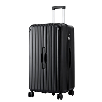 Wanderlite 28" Trunk Luggage Suitcase Travel 5 Wheels Type-C Port TSA Black LUG-ABS-TRUK-28-BK