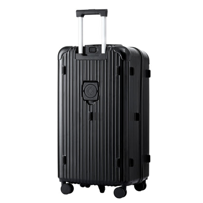 Wanderlite 28" Trunk Luggage Suitcase Travel 5 Wheels Type-C Port TSA Black LUG-ABS-TRUK-28-BK