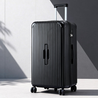 Wanderlite 28" Trunk Luggage Suitcase Travel 5 Wheels Type-C Port TSA Black LUG-ABS-TRUK-28-BK