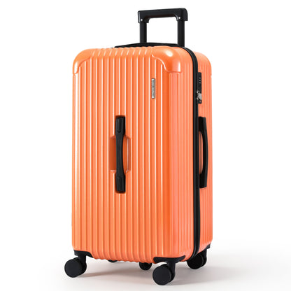 Wanderlite 28" Trunk Luggage Suitcase Travel 5 Wheels Type-C Port TSA Orange LUG-ABS-TRUK-28-OR