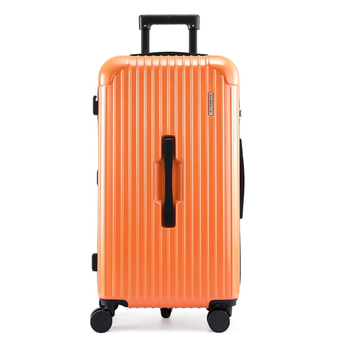 Wanderlite 28" Trunk Luggage Suitcase Travel 5 Wheels Type-C Port TSA Orange LUG-ABS-TRUK-28-OR