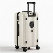 Wanderlite 28" Trunk Luggage Suitcase Travel 5 Wheels Type-C Port TSA Smoky White LUG-ABS-TRUK-28-SW