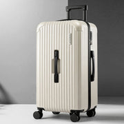 Wanderlite 28" Trunk Luggage Suitcase Travel 5 Wheels Type-C Port TSA Smoky White LUG-ABS-TRUK-28-SW