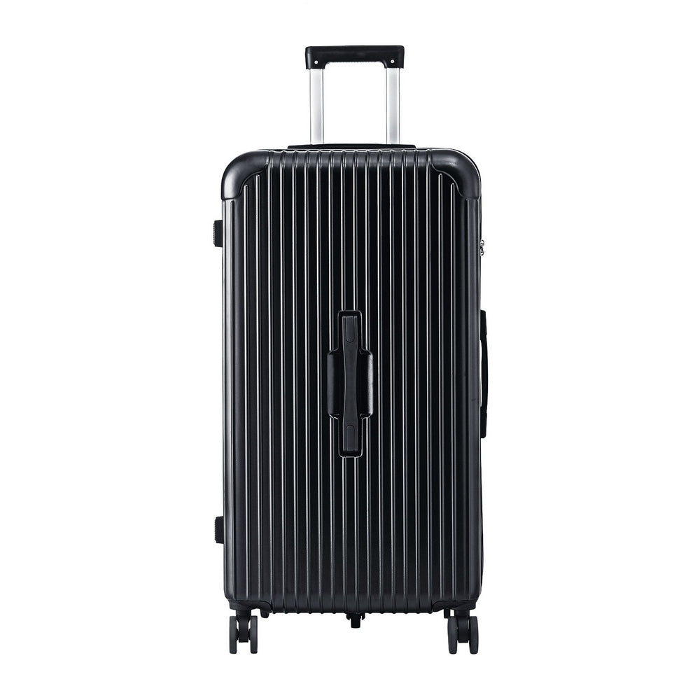 Wanderlite 32" Trunk Luggage Suitcase Travel 5 Wheels Type-C Port TSA Black LUG-ABS-TRUK-32-BK